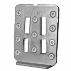 Pozastavená kompozice koupelnového nábytku z moderního teakového dřeva - Kristi Viadurini