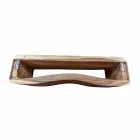 Pozastavená kompozice koupelnového nábytku z moderního teakového dřeva - Kristi Viadurini