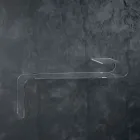 Závěsná nástěnná konzola z průhledného akrylového křišťálu - Cesarea Viadurini