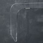 Závěsná nástěnná konzola z průhledného akrylového křišťálu - Cesarea Viadurini