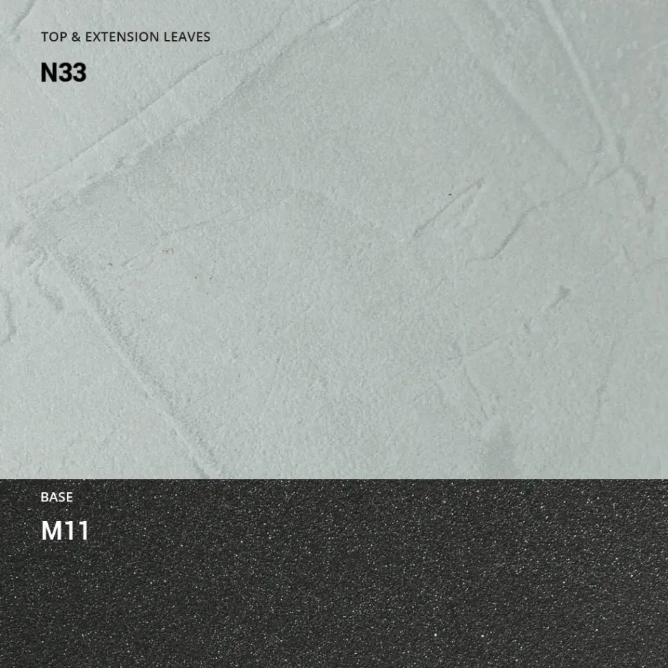 Rozšiřitelná konzola 150 cm z kovu a melaminu Made in Italy - Klapka Viadurini