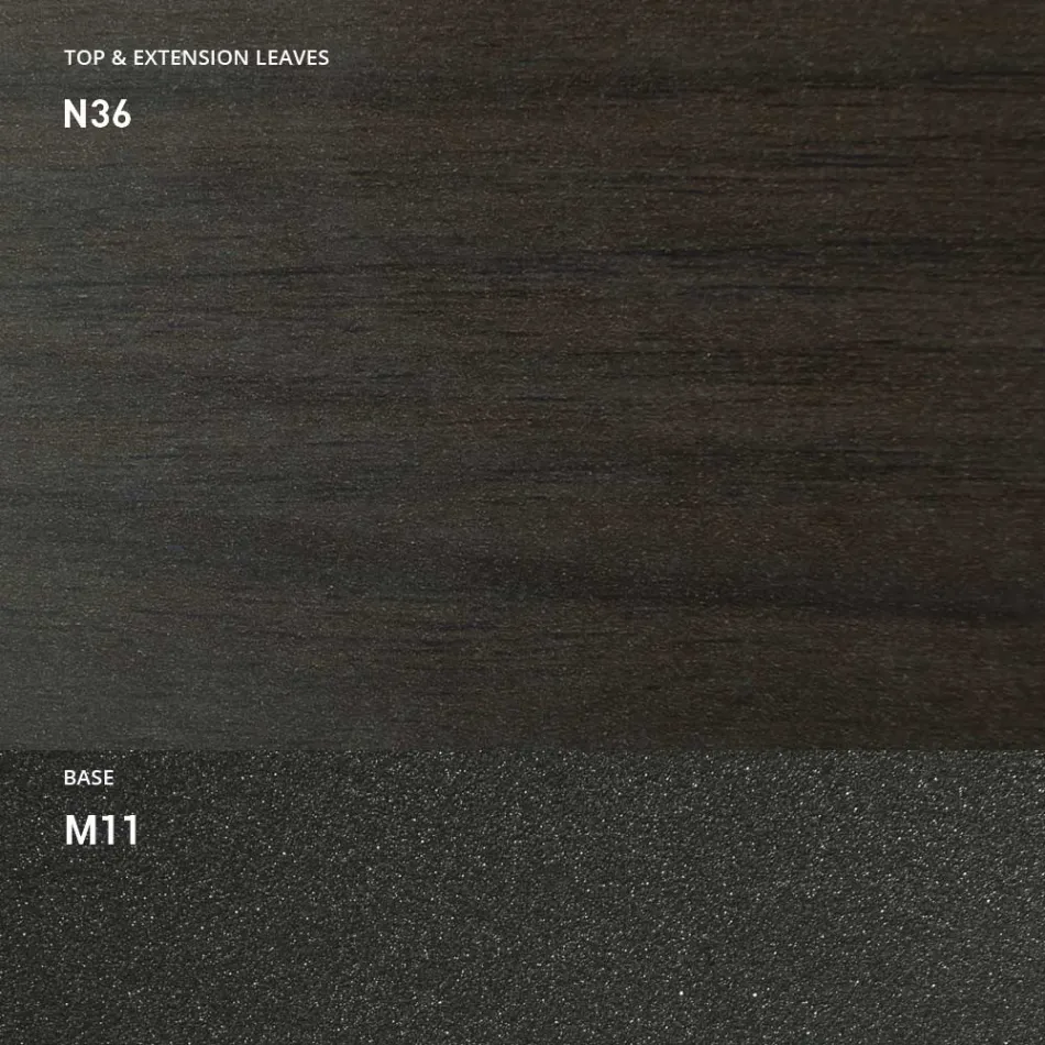 Rozšiřitelná konzola 150 cm z kovu a melaminu Made in Italy - Klapka Viadurini