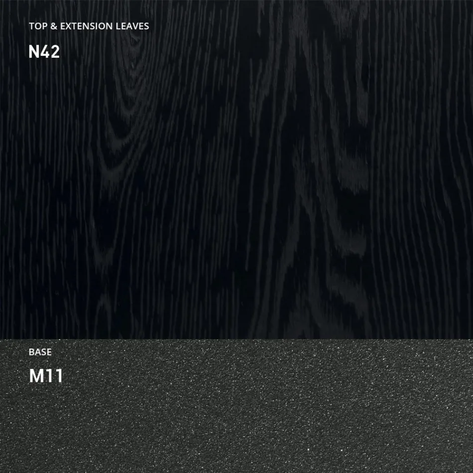 Rozšiřitelná konzola 150 cm z kovu a melaminu Made in Italy - Klapka Viadurini