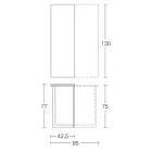 Rozšiřitelná konzola 150 cm z kovu a melaminu Made in Italy - Klapka Viadurini