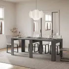 Rozšiřitelná konzole na 181 cm v Melaminových panelech Made in Italy - Drago Viadurini