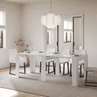 Rozšiřitelná konzole na 181 cm v Melaminových panelech Made in Italy - Drago Viadurini