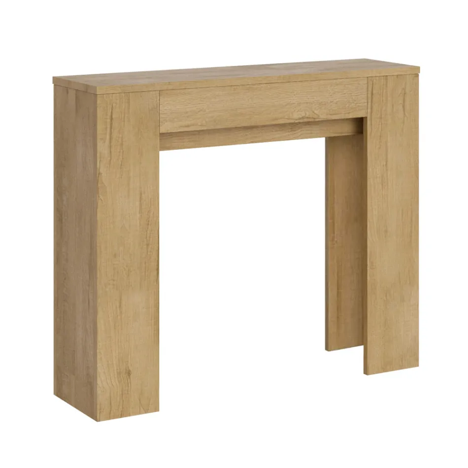 Rozšiřitelná konzole na 181 cm v Melaminových panelech Made in Italy - Drago Viadurini