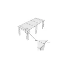 Výsuvná konzole na 211 cm v melaminu v podstatě Made in Italy - Incantesimo Viadurini