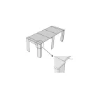 Rozšiřitelná konzole na 211 cm v Melaminových panelech Made in Italy - Principessa Viadurini