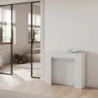 Rozšiřitelná konzole na 211 cm v Melaminových panelech Made in Italy - Principessa Viadurini