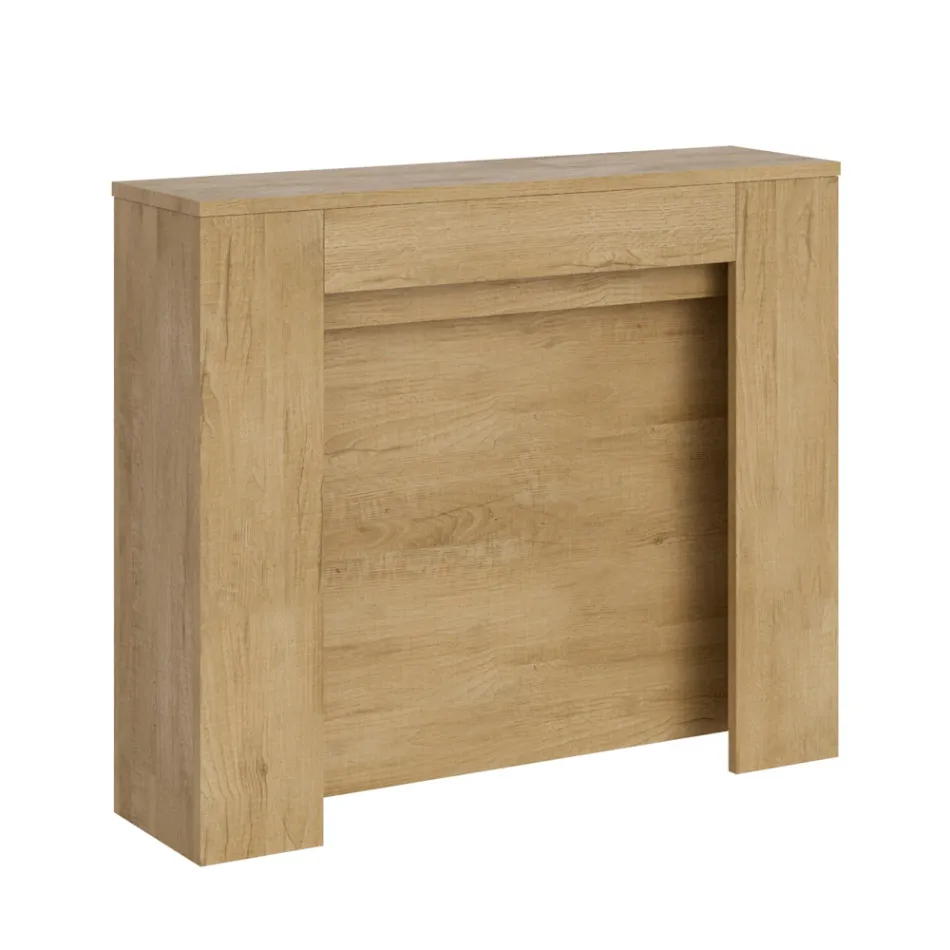 Rozšiřitelná konzole na 211 cm v Melaminových panelech Made in Italy - Principessa Viadurini