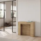 Rozšiřitelná konzole na 211 cm v Melaminových panelech Made in Italy - Principessa Viadurini