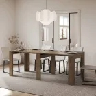 Rozšiřitelná konzole na 211 cm v Melaminových panelech Made in Italy - Principessa Viadurini