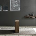 Rozšiřitelná konzole na 214 cm ze dřeva a kovu Made in Italy - Leonide Viadurini