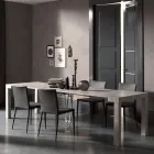 Rozšiřitelná konzole na 290 cm z melaminového dřeva Made in Italy - Paride Viadurini