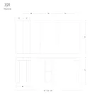 Rozšiřitelná konzole na 290 cm z melaminového dřeva Made in Italy - Paride Viadurini