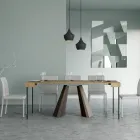 Rozšiřitelná konzole na 300 cm s nohami Bear Finish Made in Italy - Destino Viadurini