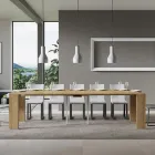 Rozšiřitelná konzole na 300 cm s podporou 2 nohou Made in Italy - Phantom Viadurini