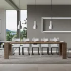 Rozšiřitelná konzole na 300 cm s podporou pro 2 nohy Made in Italy - Phantom Viadurini