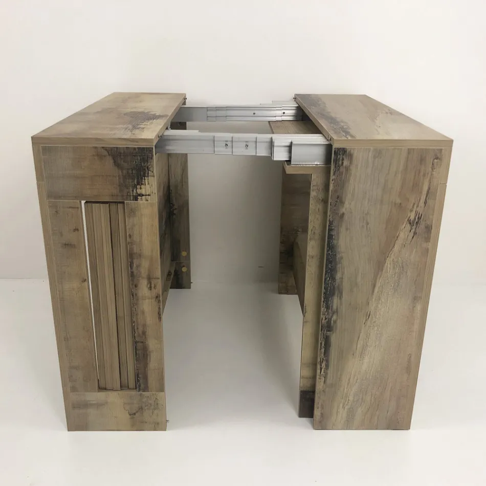 Konzola Výsuvná na 300 cm od vchodu nebo obývacího pokoje ze dřeva - Katharina Viadurini