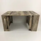 Konzola Výsuvná na 300 cm od vchodu nebo obývacího pokoje ze dřeva - Katharina Viadurini