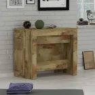 Konzola Výsuvná na 300 cm od vchodu nebo obývacího pokoje ze dřeva - Katharina Viadurini