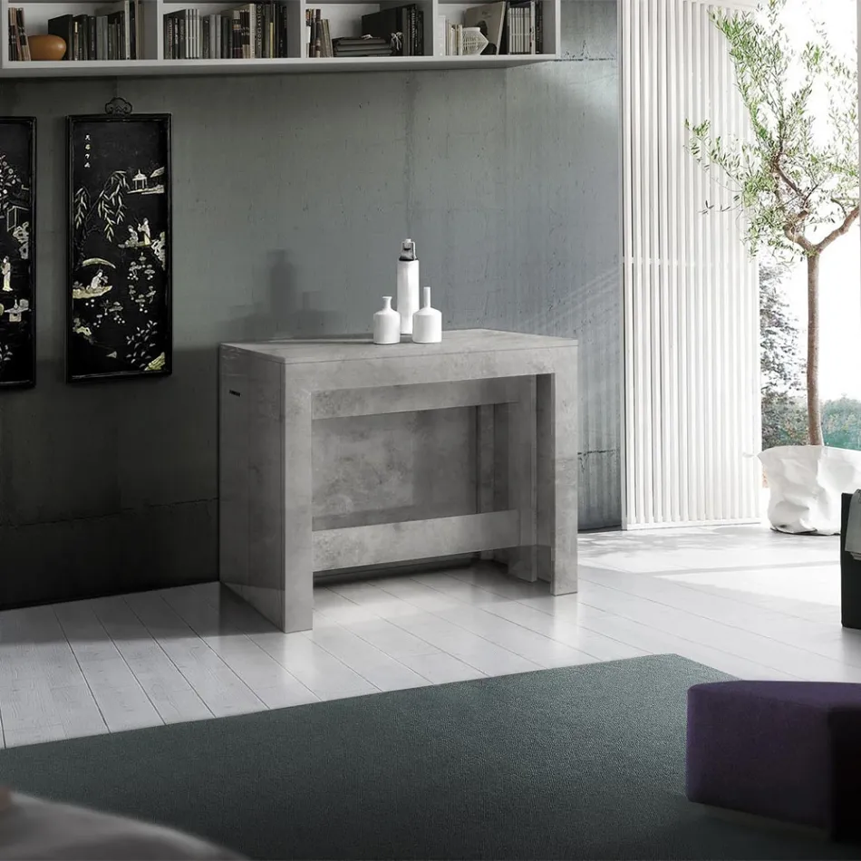 Konzola Výsuvná na 300 cm od vchodu nebo obývacího pokoje ze dřeva - Katharina Viadurini