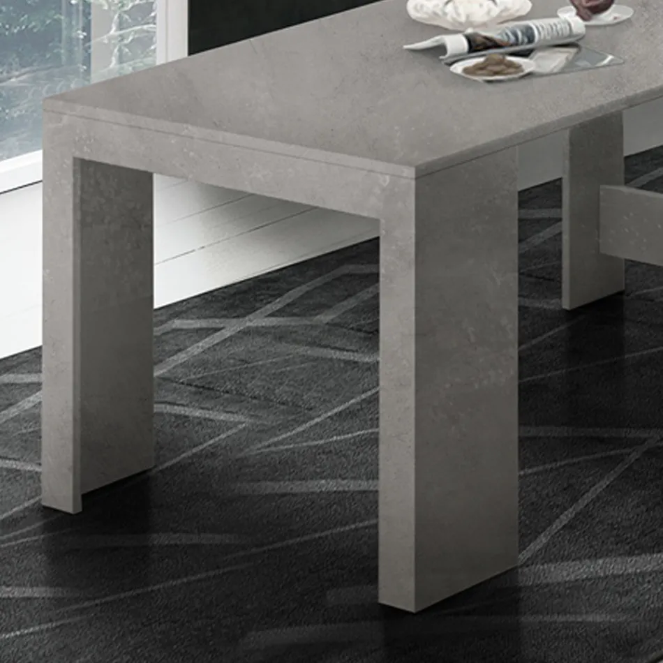 Konzola Výsuvná na 300 cm od vchodu nebo obývacího pokoje ze dřeva - Katharina Viadurini