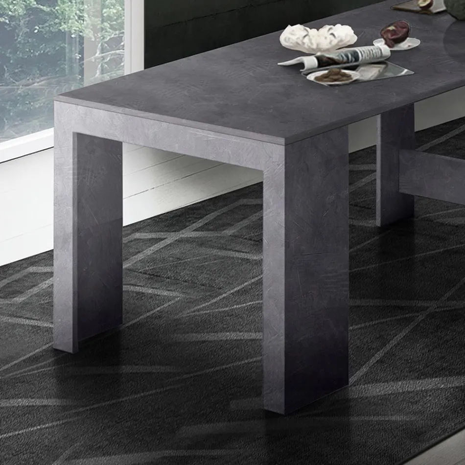 Konzola Výsuvná na 300 cm od vchodu nebo obývacího pokoje ze dřeva - Katharina Viadurini