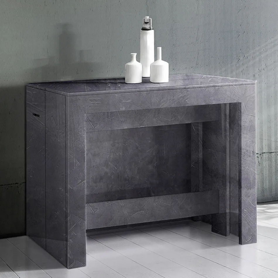 Konzola Výsuvná na 300 cm od vchodu nebo obývacího pokoje ze dřeva - Katharina Viadurini