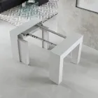 Rozšiřitelná konzole na 307 cm z dřevěných mikročástic Made in Italy - Corona Viadurini