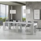 Rozšiřitelná konzole na 307 cm z dřevěných mikročástic Made in Italy - Corona Viadurini