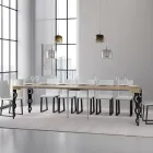 Rozšiřitelná konzole s moderními železnými nohami Made in Italy - Palazzo Viadurini