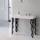 Rozšiřitelná konzole s moderními železnými nohami Made in Italy - Palazzo Viadurini