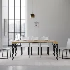 Rozšiřitelná konzole s moderními železnými nohami Made in Italy - Palazzo Viadurini