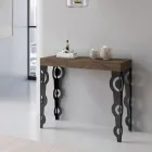 Rozšiřitelná konzole s moderními železnými nohami Made in Italy - Palazzo Viadurini