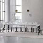 Rozšiřitelná konzole s moderními železnými nohami Made in Italy - Palazzo Viadurini