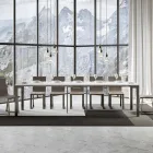 Rozšiřitelná konzole moderního designu ze dřeva a železa Made in Italy – nikdy Viadurini