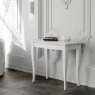 Výsuvná konzole s povrchem z ořechu nebo bílého popela Made in Italy - Folletto Viadurini