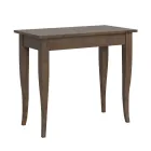 Výsuvná konzole s povrchem z ořechu nebo bílého popela Made in Italy - Folletto Viadurini