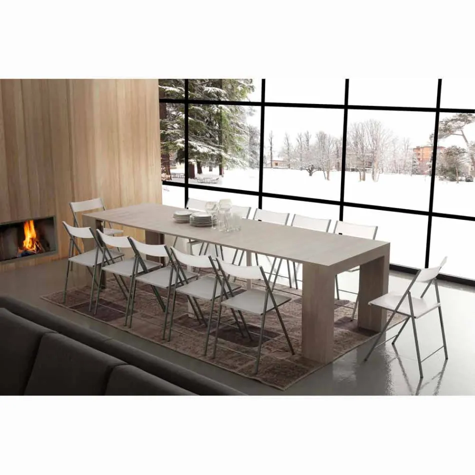 Extensible konzoly do 295 cm laminované skládací Uri Viadurini