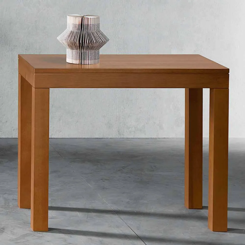 Rozšiřitelná konzole až 12 míst v ořechovém dřevě Vyrobeno v Itálii - Picchia Viadurini