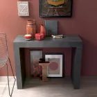 Výsuvná konzola až 290 cm s dřevěnou deskou Made in Italy - Seregno Viadurini