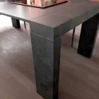 Výsuvná konzola až 290 cm s dřevěnou deskou Made in Italy - Seregno Viadurini