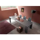 Výsuvná konzola až 290 cm s dřevěnou deskou Made in Italy - Seregno Viadurini