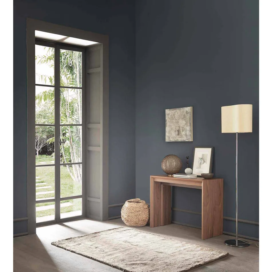 Výsuvná konzola až 295 cm v provedení Made in Italy Design Wood - Temocle Viadurini