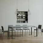 Rozšiřitelná konzole až 300 cm s antracitovým rámem Made in Italy - Giant Viadurini