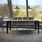 Rozšiřitelná konzole až na 300 cm z dřevěných mikročástic Made in Italy – Flamber Viadurini