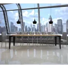 Rozšiřitelná konzole až na 300 cm z dřevěných mikročástic Made in Italy – Flamber Viadurini