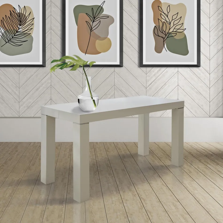 Výsuvná konzole z jasanového dřeva s nástavci Made in Italy - Gandalf Viadurini